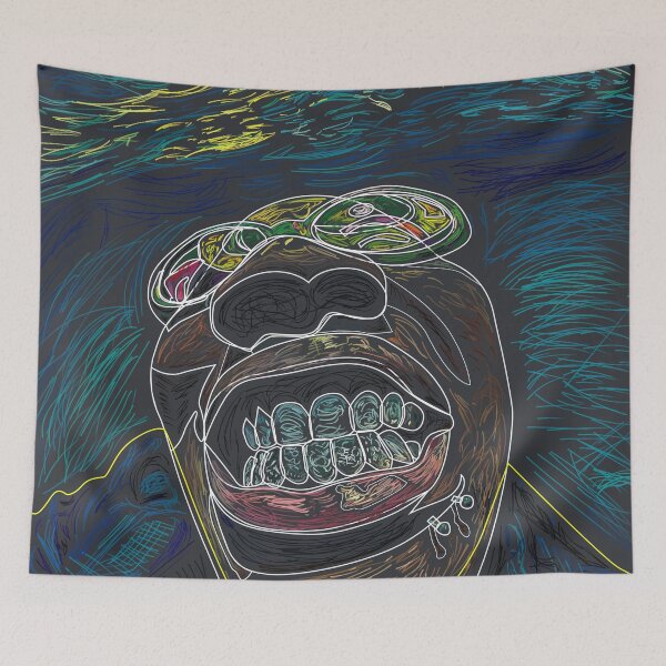 Item preview, “Abstract Neon Portrait with Cosmic Vibes” designed and sold by Kaelian Kollective.