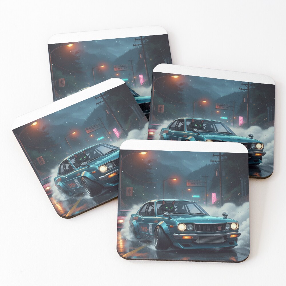 Item preview, Coasters (Set of 4) designed and sold by RacerCatBrand.