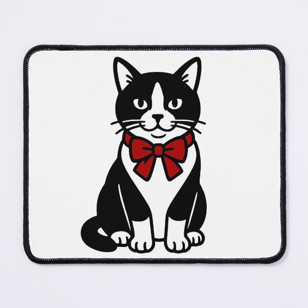 Item preview, Tuxedo Cat with Bow designed and sold by theartfulaspie.
