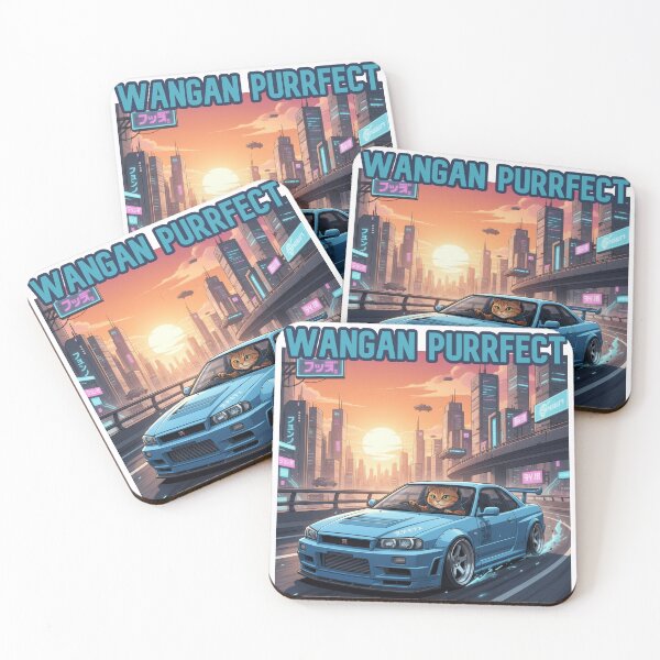 Item preview, Wangan Purrfect designed and sold by RacerCatBrand.