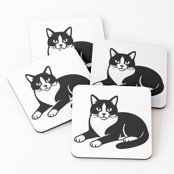 Item preview, Tuxedo Cat Laying Down designed and sold by theartfulaspie.