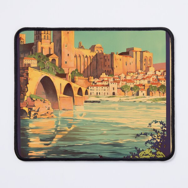 Item preview, Avignon French Travel Poster designed and sold by AstridBrunsd.