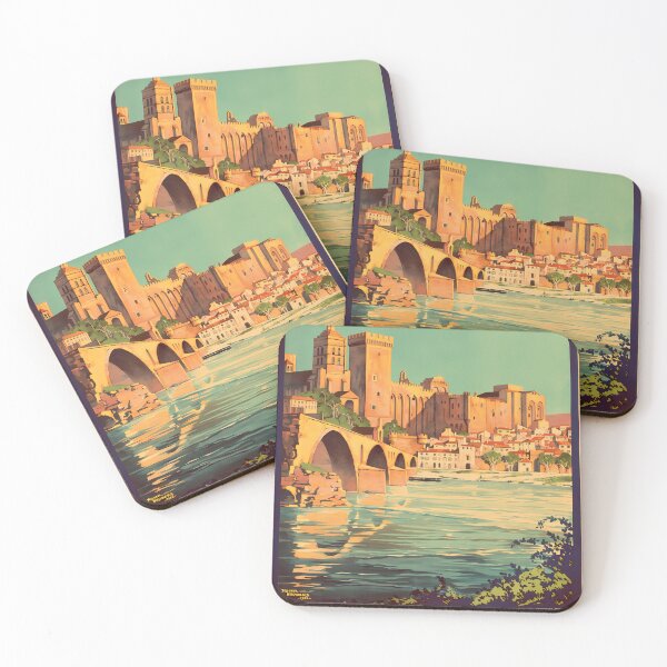 Item preview, Avignon French Travel Poster designed and sold by AstridBrunsd.