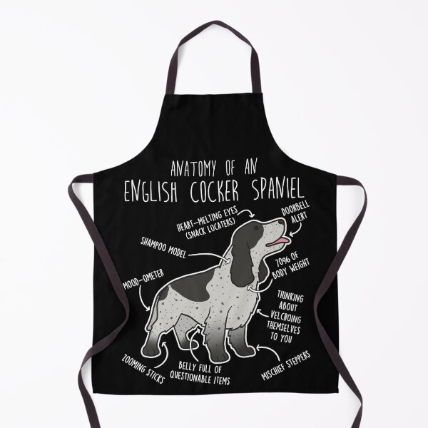 Item preview, Blue Roan English Cocker Spaniel Dog Anatomy designed and sold by Clara Hollins.