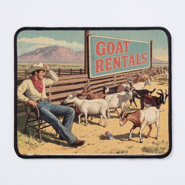 Item preview, Goat Rental designed and sold by Taos Hum Mercantile .