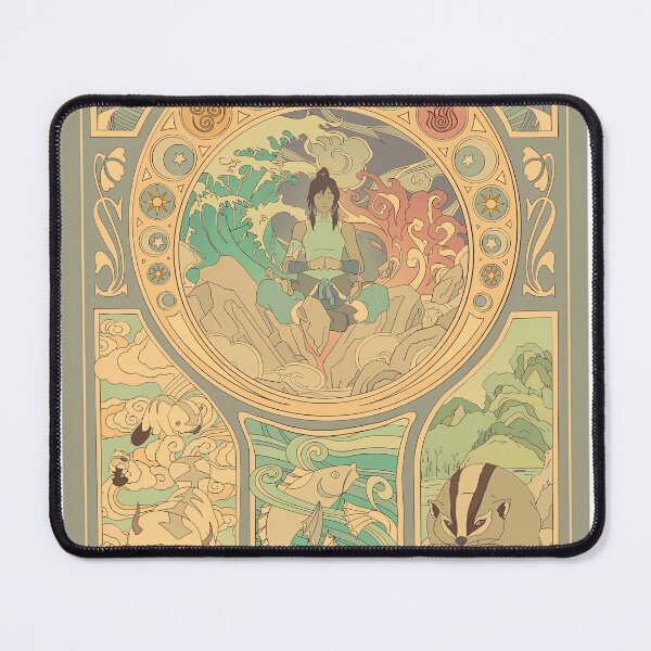 Item preview, Avatar-Korra-And-Original-Benders-Art-Nouveau designed and sold by BettinaStark.