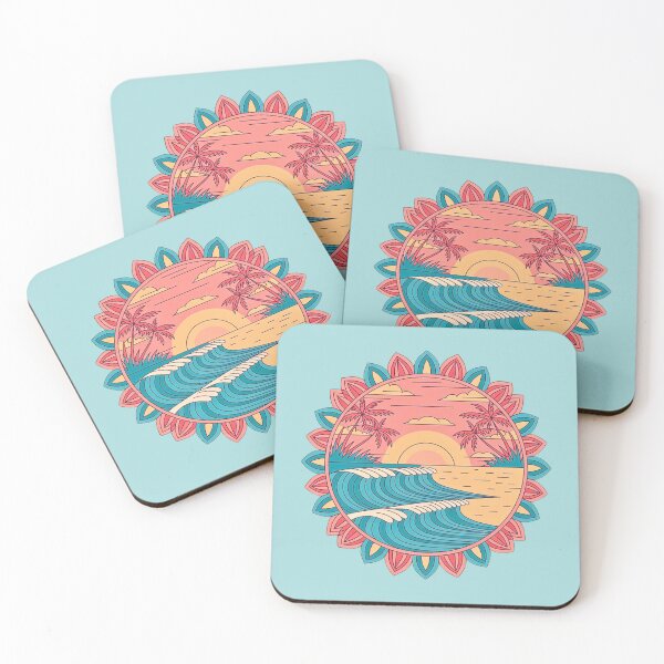 Item preview, Aloha Flows Beach Sunset Mandala designed and sold by VibrArtco.