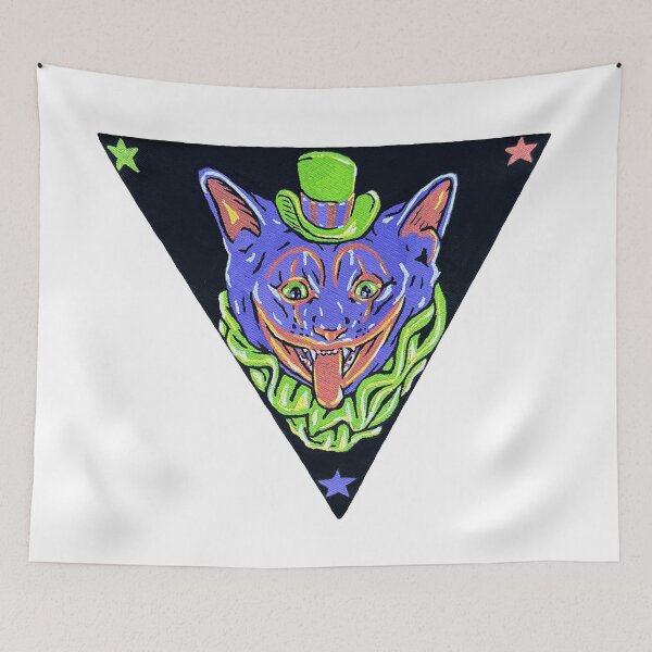 Item preview, Scary Clown Cat designed and sold by RaLiz.