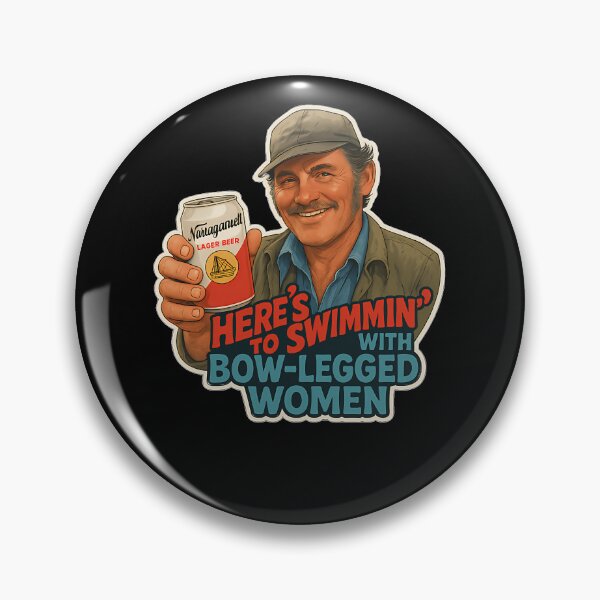 Item preview, Heres To Swimmin  Quint Jaws Movie Quote designed and sold by FridolinProbst.