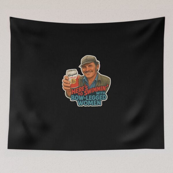Item preview, Heres To Swimmin  Quint Jaws Movie Quote designed and sold by FridolinProbst.