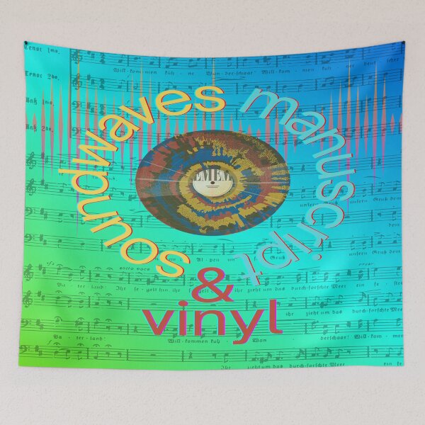 Item preview, Soundwaves Manuscript & Vinyl All Music designed and sold by BrightrDayMusicArt.
