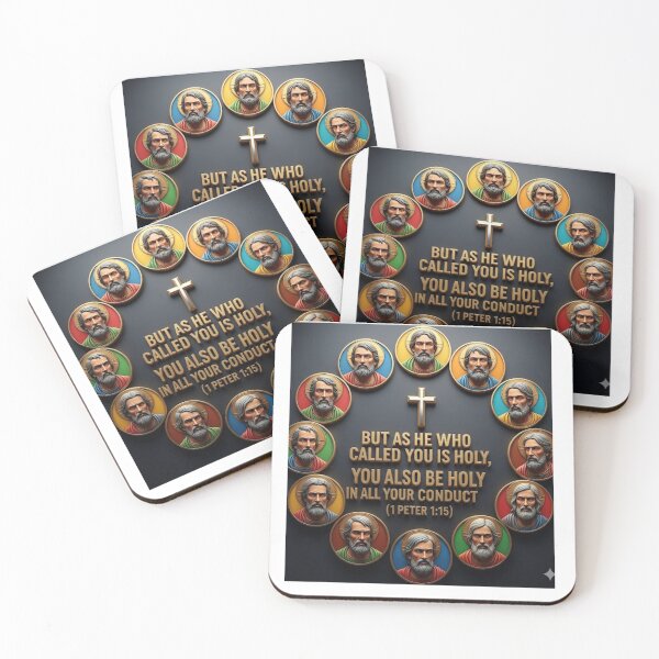 Item preview, Twelve Apostles Circle with 1 Peter 1:15 – “Be Holy” Christian Design designed and sold by GogoVibes.