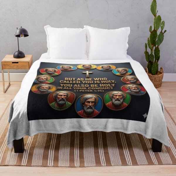 Item preview, Twelve Apostles Circle with 1 Peter 1:15 – “Be Holy” Christian Design designed and sold by GogoVibes.
