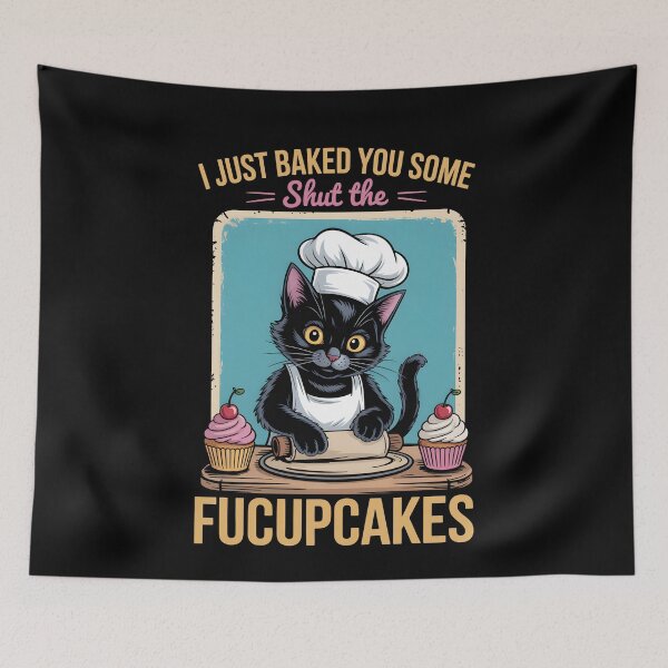 Item preview, Black Cat I Just Baked You Some Shut The Fucupcakes designed and sold by KarimSoCute.