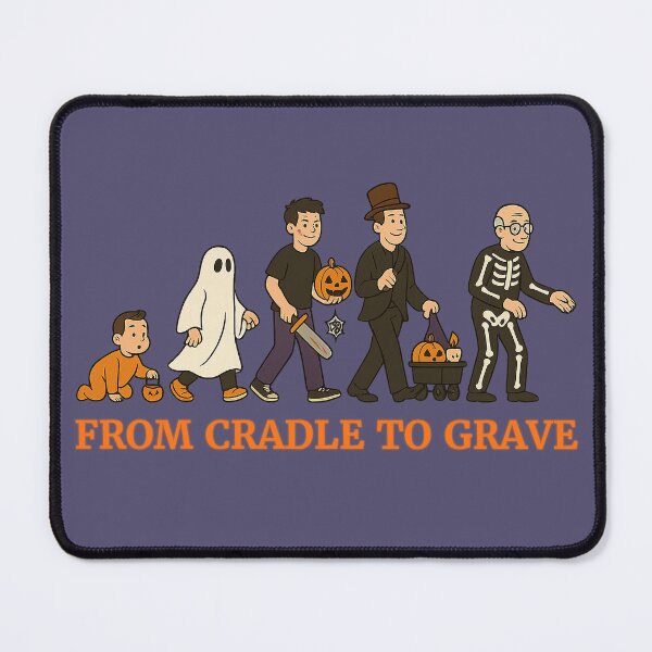 Item preview, Cradle to Grave – Lifelong Halloween Maniac Male designed and sold by kornkobart.