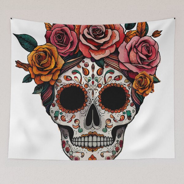 Item preview, Sugar Skull Illustration - Day of the Dead Art and Mexican Tradition designed and sold by  Ojo de Lilith.