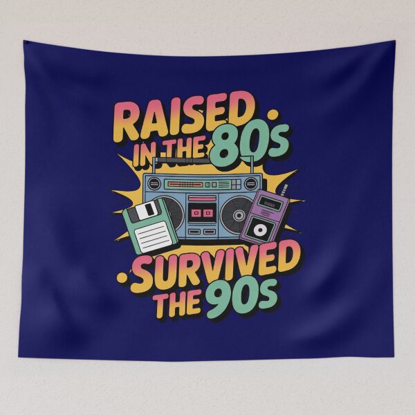 Item preview, Raised in the 80s • Survived the 90s designed and sold by GENX-AUTISM-DAD.