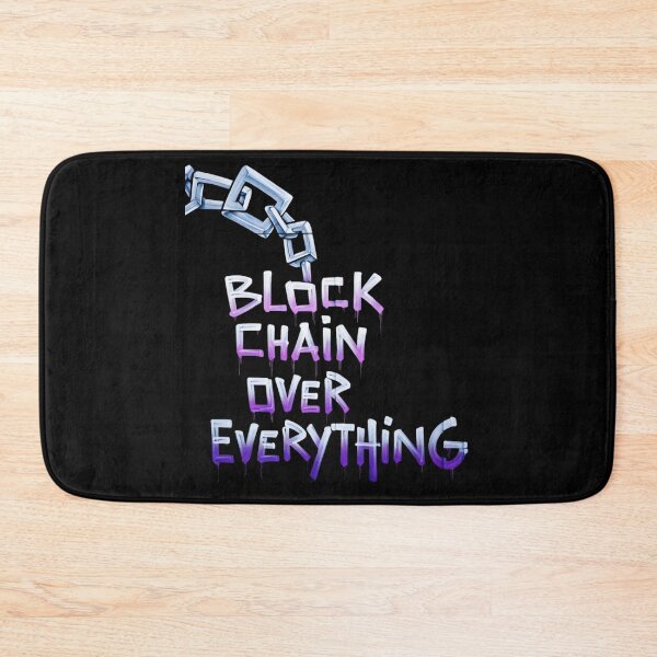 Item preview, Bitcoin Blockchain Over Everything Graffiti Design designed and sold by RadDeck.