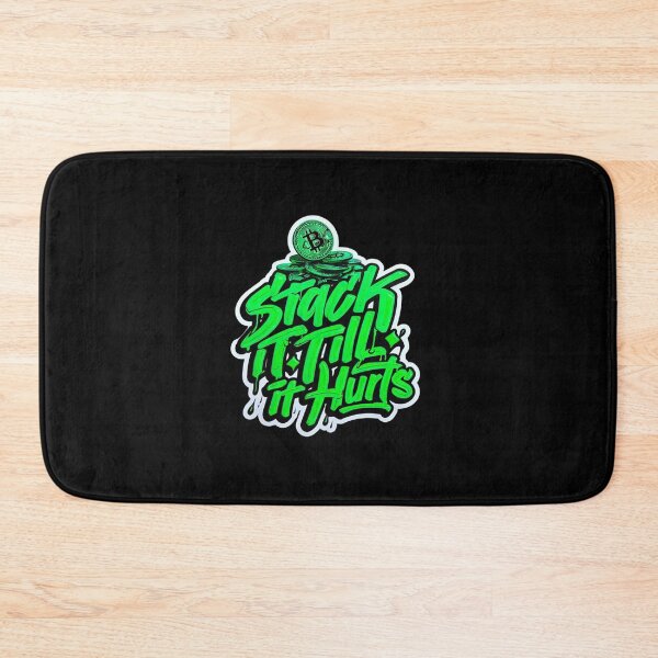Item preview, Bitcoin Stack It Till It Hurts Graffiti Slogan designed and sold by RadDeck.