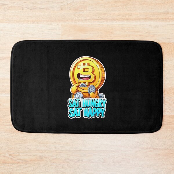 Item preview, Bitcoin Sat Hungry Sat Happy Graffiti Design designed and sold by RadDeck.