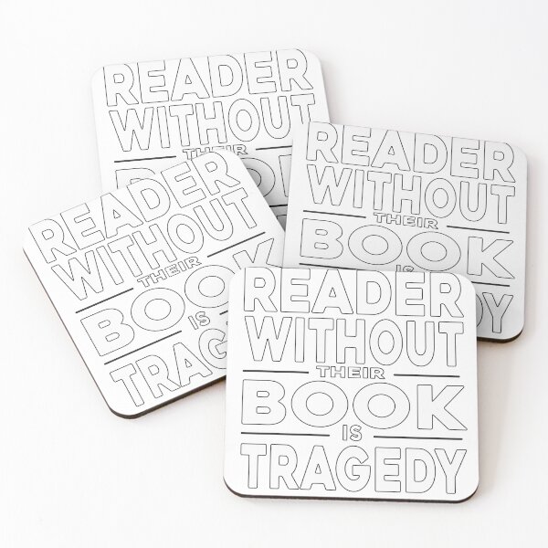 Item preview, Funny Book Reading Quote A Reader Without Their Book Is Tragedy designed and sold by arabiw.