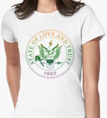 State of Love and Trust Women's Fitted T-Shirt