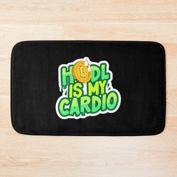 Artikelvorschau, Bitcoin Hodl ist mein Cardio-Graffiti-Slogan entworfen und verkauft von RadDeck.