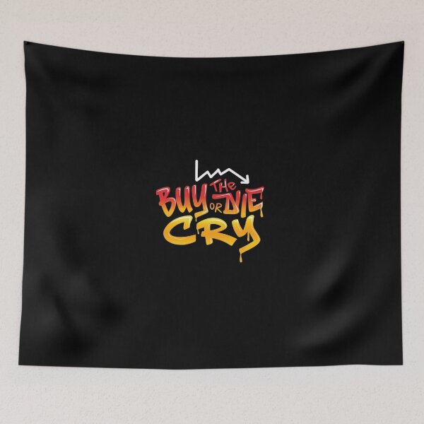 Item preview, Bitcoin Buy The Dip Or Cry Graffiti Slogan designed and sold by RadDeck.