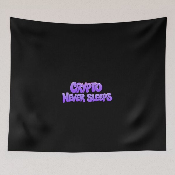 Item preview, Bitcoin Crypto Never Sleeps Graffiti Artwork designed and sold by RadDeck.