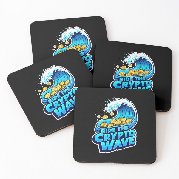 Item preview, Bitcoin Ride The Crypto Wave Graffiti Artwork designed and sold by RadDeck.