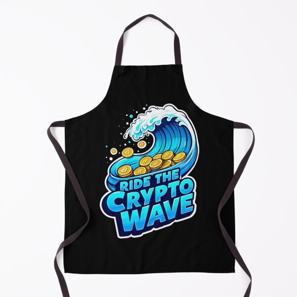 Item preview, Bitcoin Ride The Crypto Wave Graffiti Artwork designed and sold by RadDeck.