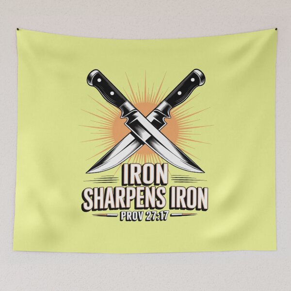 Item preview, Iron Sharpens Iron — Prov 27:17 (Christian Design) designed and sold by GENX-AUTISM-DAD.