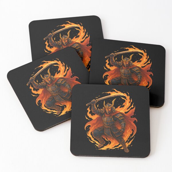 Item preview, Samurai of Flames – The Unbreakable Warrior designed and sold by BeenSavage.