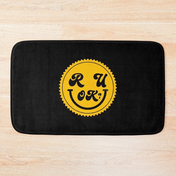 Item preview, R U OK? Smiley Face Mental Health Awareness designed and sold by Balasan.