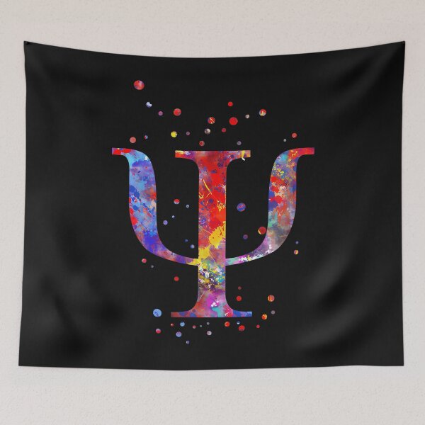 Item preview, Psychology Symbol Watercolor Psychology Symbol Psi Letter 1936 designed and sold by AngelSmi256.
