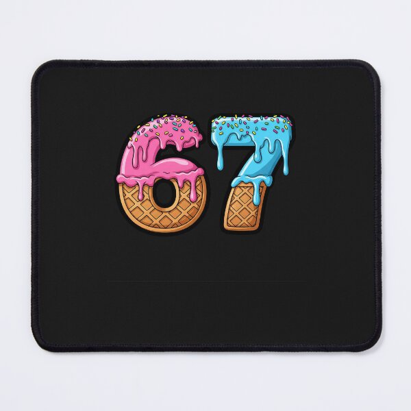 Item preview, 67 Ice Cream Drip Meme Six Seven Gen Alpha Slang designed and sold by diyoor.