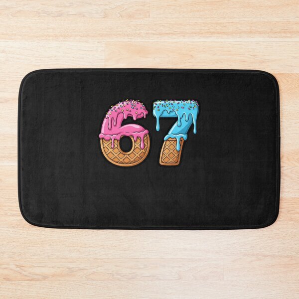 Item preview, 67 Ice Cream Drip Meme Six Seven Gen Alpha Slang designed and sold by diyoor.