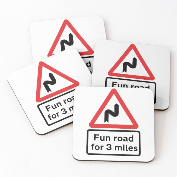 Item preview, UK Road Sign Parody | Fun Road for 3 Miles designed and sold by Motor-Supplies.