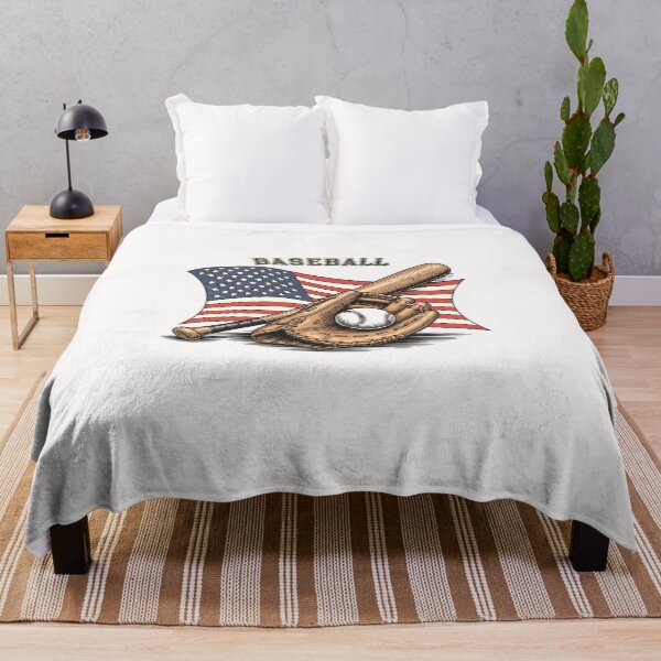 Item preview, American Flag Baseball Player Bat Fan Catcher Pitcher USA designed and sold by diyoor.