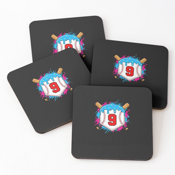 Item preview, Baseball 9 Year Old Ice Cream Drip 9th Birthday Boy Number 9 designed and sold by diyoor.