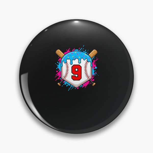 Item preview, Baseball 9 Year Old Ice Cream Drip 9th Birthday Boy Number 9 designed and sold by diyoor.
