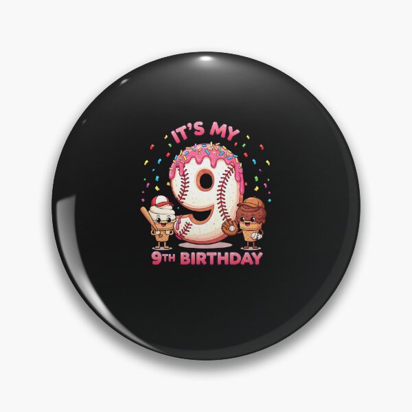 Item preview, Baseball 9 Year Old Ice Cream Drip 9th Birthday Boy Number 9 designed and sold by diyoor.
