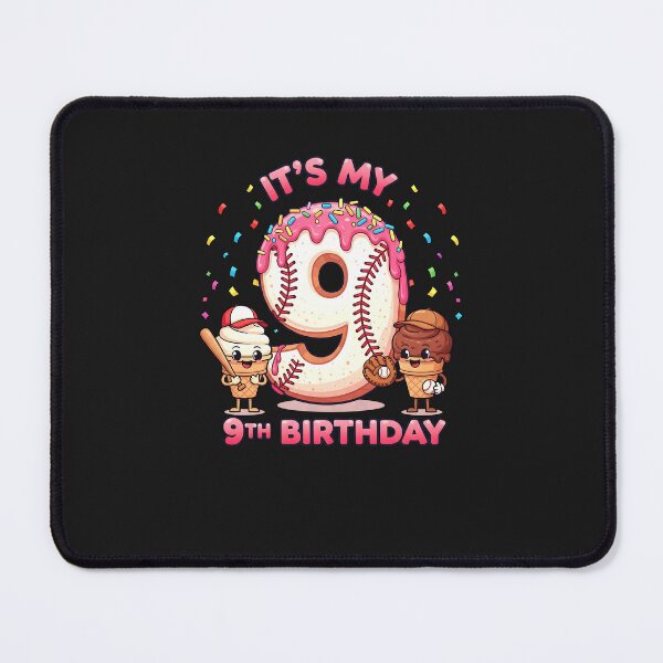 Item preview, Baseball 9 Year Old Ice Cream Drip 9th Birthday Boy Number 9 designed and sold by diyoor.