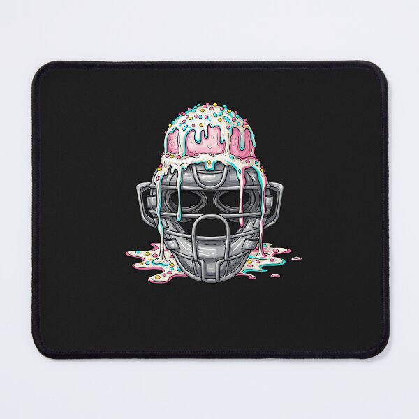Item preview, Baseball Catcher Mask Ice Cream Dripping Baseball Fan Boys designed and sold by diyoor.