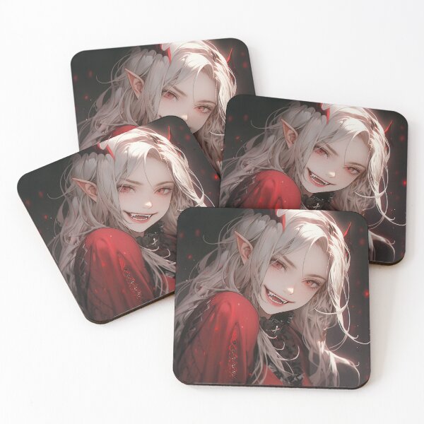 Item preview, Crimson Vampire Anime Girl Portrait designed and sold by bubblegoth.