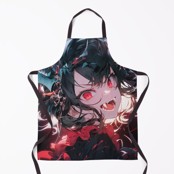 Item preview, Vampire Anime Girl with Fiery Eyes designed and sold by bubblegoth.