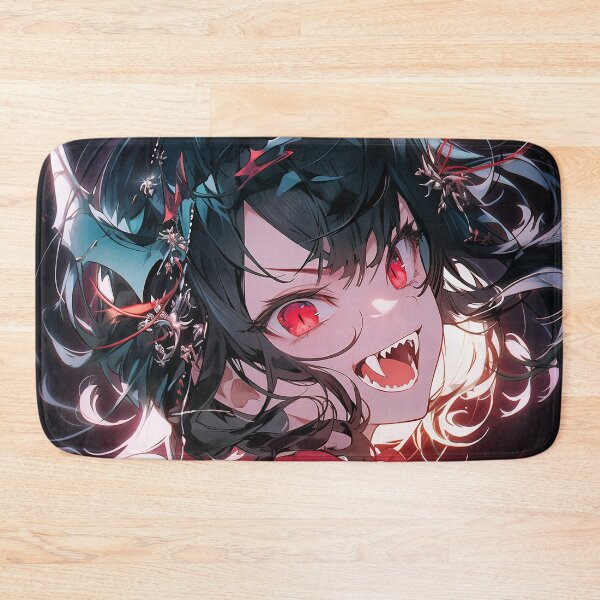 Item preview, Vampire Anime Girl with Fiery Eyes designed and sold by bubblegoth.