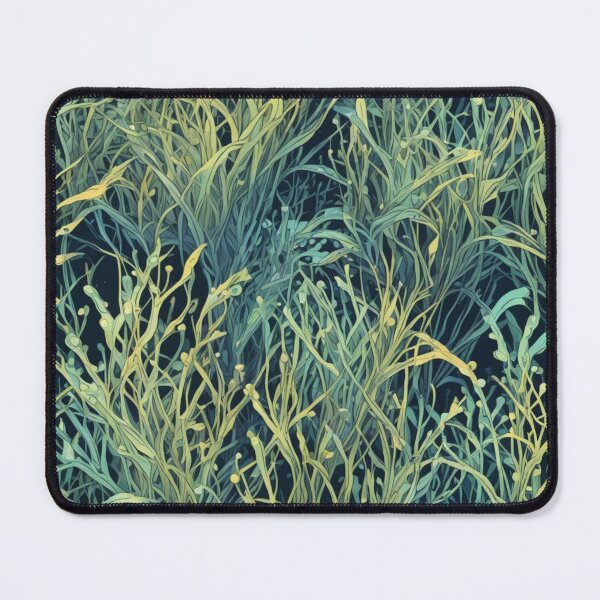Item preview, Abstract Bioluminescent Seagrass Pattern designed and sold by calibrit.