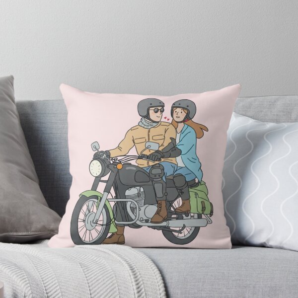 Item preview, Adventure Couple on Motorbike Travel designed and sold by RosalinesEyes.