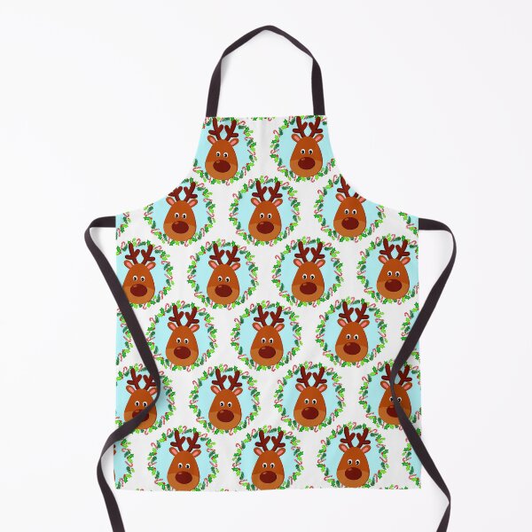 Item preview, Christmas Reindeer Pattern With Candy Canes And Holly designed and sold by DEC02.